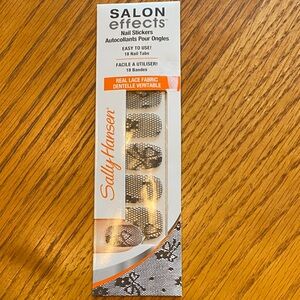 Sally Hansen Salon Effects Real Lace Fabric Black Nail Stickers